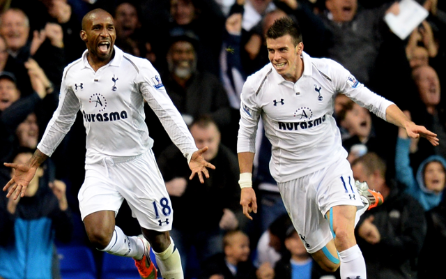 Tottenham Hotspur Jermain Defoe + Gareth Bale