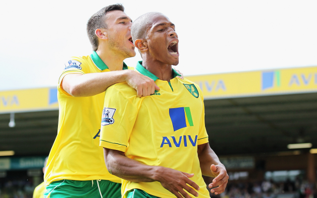 Norwich City Robert Snodgrass + Simeon Jackson