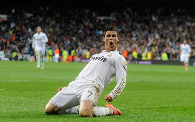 Cristiano Ronaldo Real Madrid celebrates