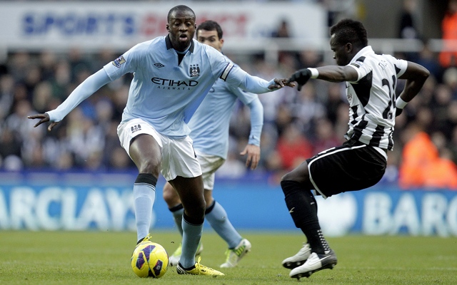 Cheik Tiote Newcastle Yaya Toure Manchester City