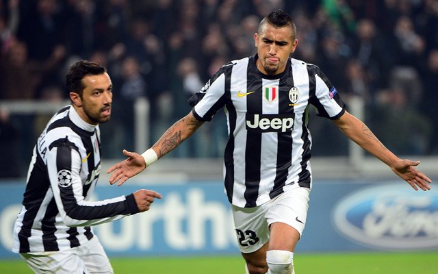 Arturo Vidal & Fabio Quagilarella Juventus