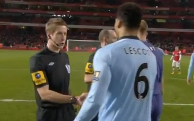 Private: (Video) Linesman to Man City’s Lescott: They’ve paid £62 over there; go and say hello!