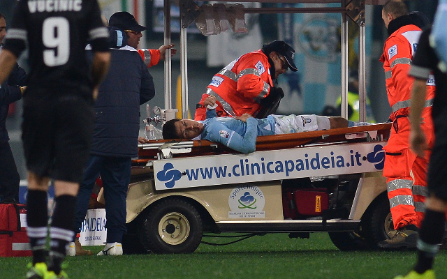 Private: (Video) That’s gotta sting! Check out Lazio midfielder Hernanes’ injury in the Coppa Italia