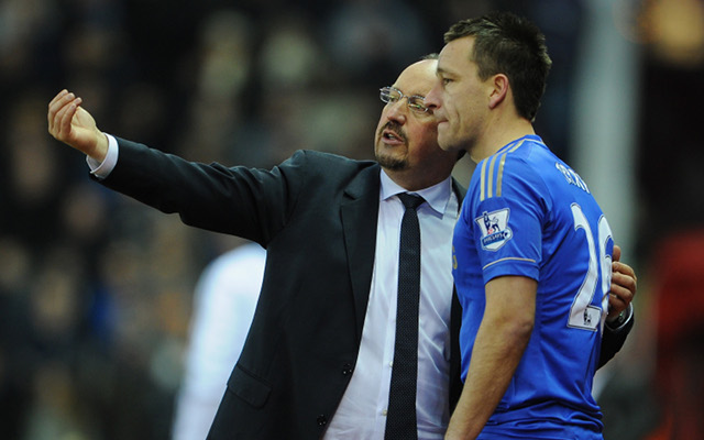 (Video) Chelsea boss Rafa Benitez denies reports of a ‘bust-up’ with club captain John Terry