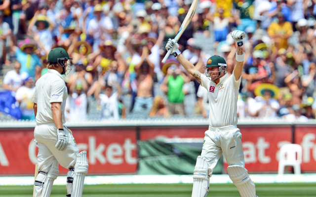 Australians Clarke and Watson reach batting milestones