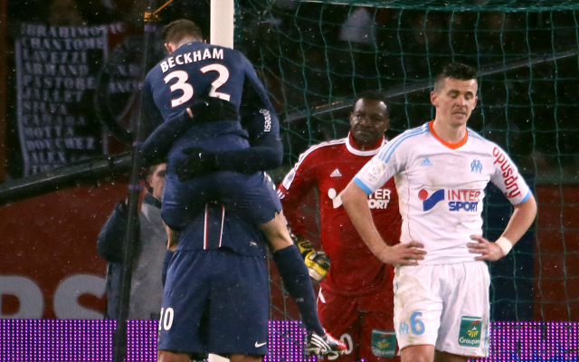 (Video) PSG 2-0 Marseille: Ligue 1 highlights including Beckham debut