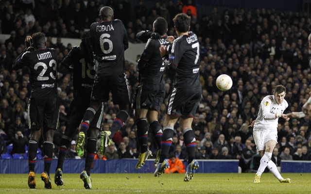 (GIFs) Gareth Bale’s two magic free-kicks for Tottenham against Lyon