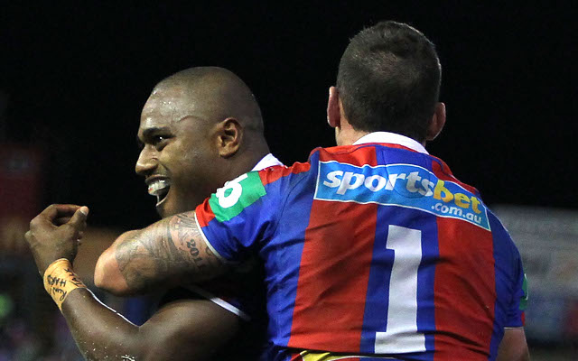 Akuila Uate Darius Boyd Newcastle Knights West Tigers