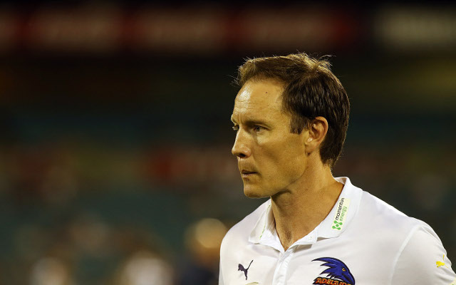 SACKED: Adelaide Crows sever ties with coach Brenton Sanderson after missing out on AFL Finals