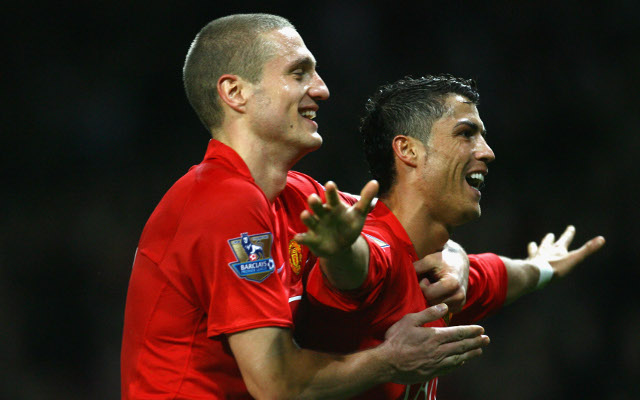 Cristiano Ronaldo Nemanja Vidic Manchester United