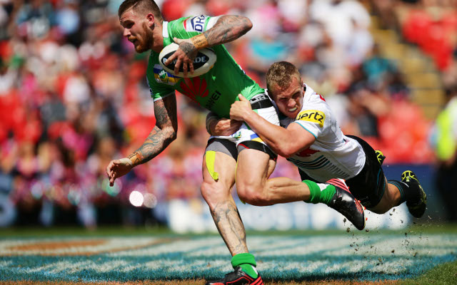 Josh Dugan Nathan Smith Canberra Raiders Penrith Panthers