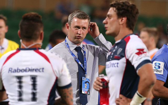 Melbourne Rebels coach Damien Hill told his job is not safe