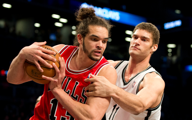 Joakim Noah + Brook Lopez Chicago Bulls + Brooklyn Nets