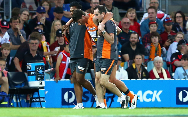 (Video) Jonathan Patton tears ACL in GWS Giants win over Demons