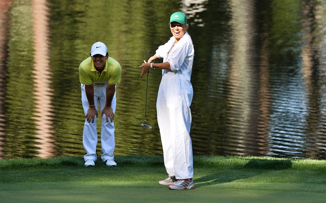 Rory McIlroy + Caroline Wozniacki US Masters golf