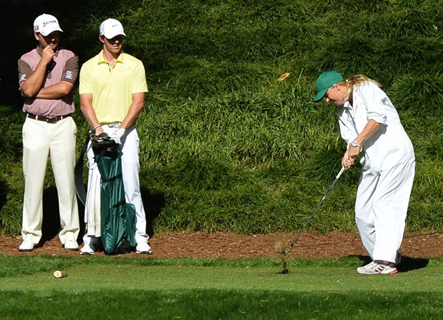 Rory McIlroy + Caroline Wozniacki US Masters golf 6