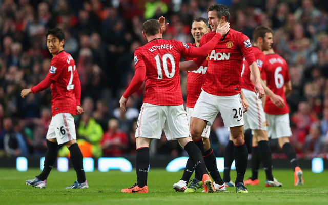 Shinji Kagawa + Wayne Rooney + Ryan Giggs + Robin Van Persie + Michael Carrick Manchester United