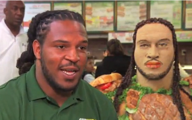 (Video) NFL Draft prospect Jarvis Jones has face made out of Subway