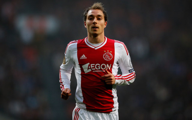 Ajax star Christian Eriksen hints at Liverpool transfer hopes