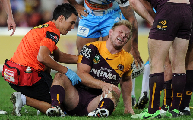 Knee injury to Brisbane’s David Stagg could be career ending
