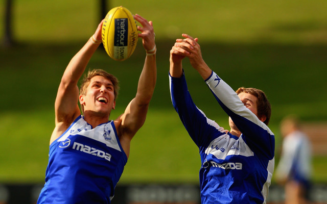 (Video) North Melbourne players pull off miracle goal at training