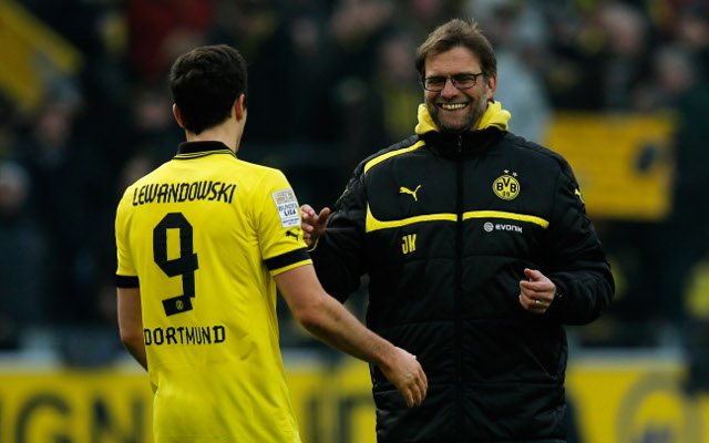 Lewandowski Klopp Borussia Dortmund