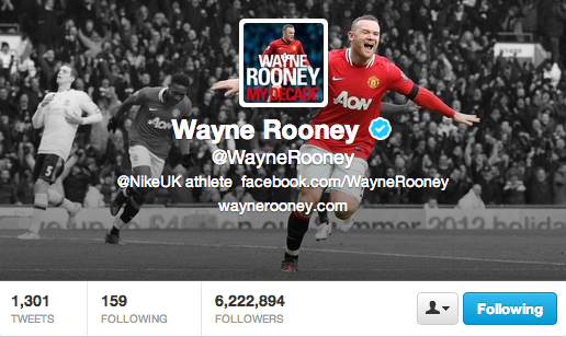 wayne rooney twitter