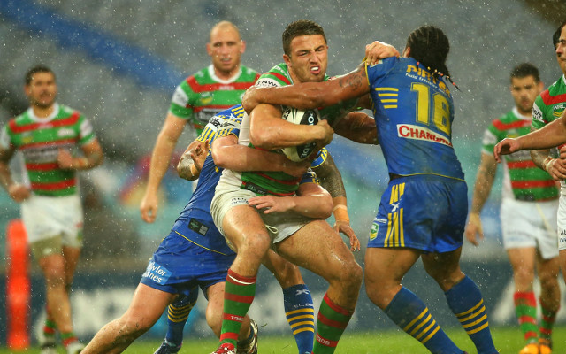 South Sydney Rabbtiohs too slick for Eels in wet conditions