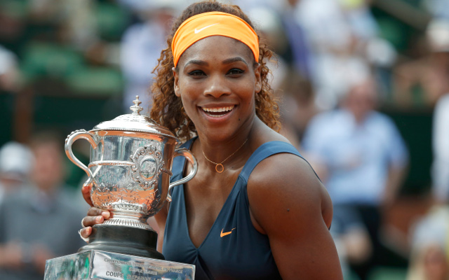 Serena Williams defeats Maria Sharapova 6-4 6-4 to win 2013 French Open at Roland Garros