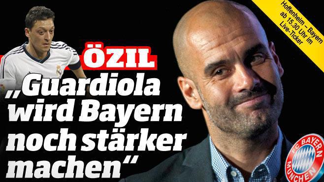 Ozil Guardiola Real Madrid Bayern