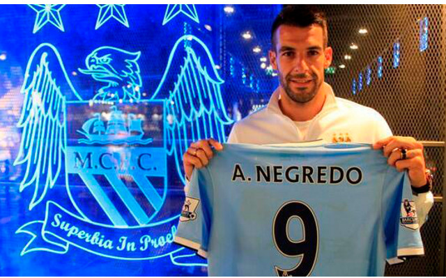 Official: Manchester City confirm signing of Sevilla striker Negredo