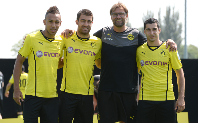 Aubameyang Sokratis Klopp Mkhitaryan Borussia Dortmund