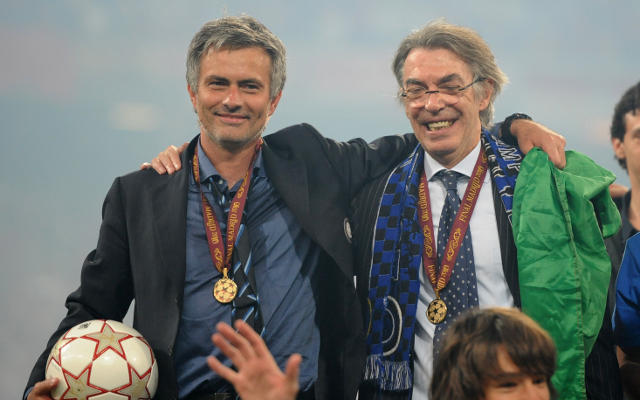 Jose Mourinho + Massimo Moratti Inter