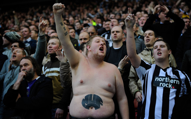 Newcastle united fan topless