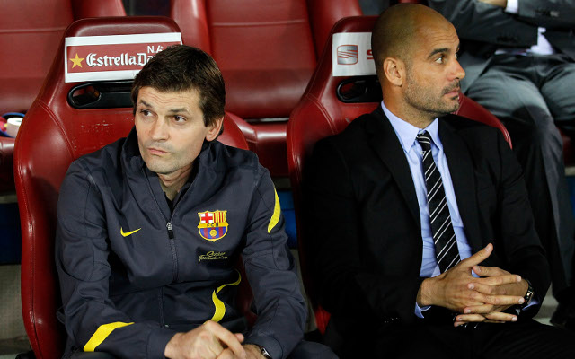 Tito Vilanova Pep Guardiola Barcelona