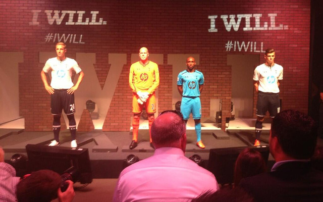 (Images) Tottenham unveil very bright new kits: superstar Gareth Bale prominent at launch event