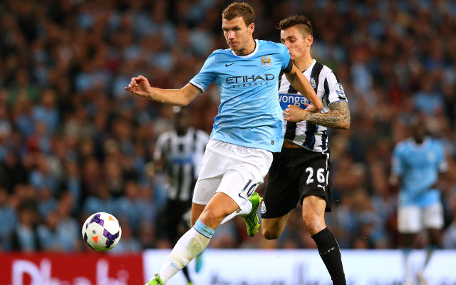 (GIF) Man City’s Edin Dzeko scores second against Newcastle after lovely build-up