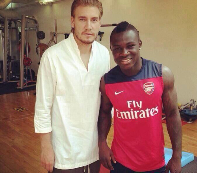 Nicklas Bendtner + Emmanuel Frimpong Arsenal