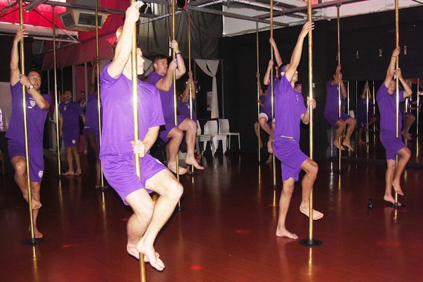 Perth Glory Pole Dancing