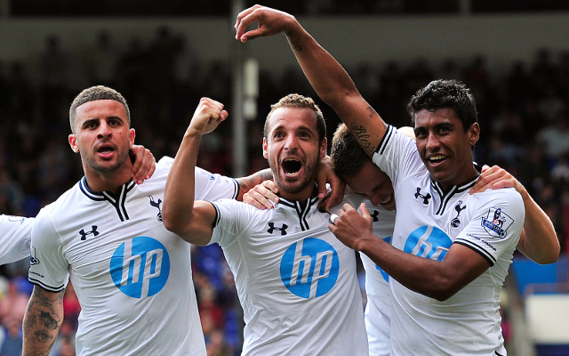 Kyle Walker Roberto Soldado Paulinho Tottenham Hotspur