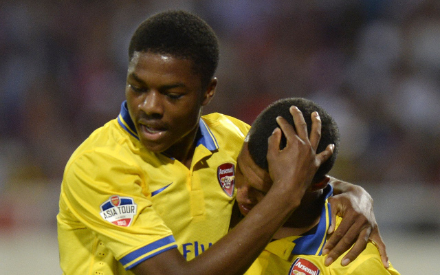 (Image) Arsenal starlets pose in changing room with terrible ginger beard