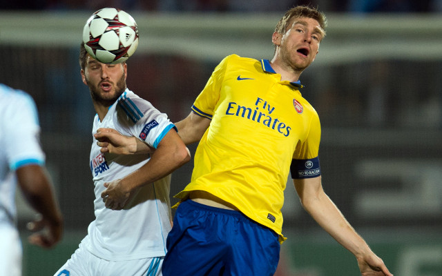 Gignac Mertesacker Marseille Arsenal