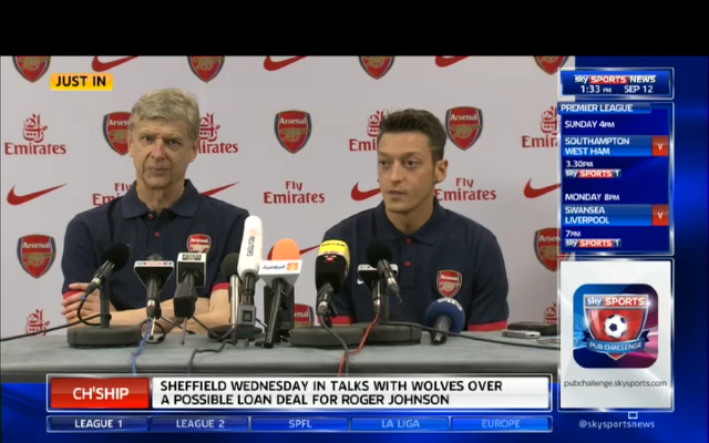 Ozil + Wenger vid