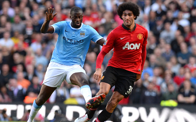 Toure Fellaini Manchester City Manchester United