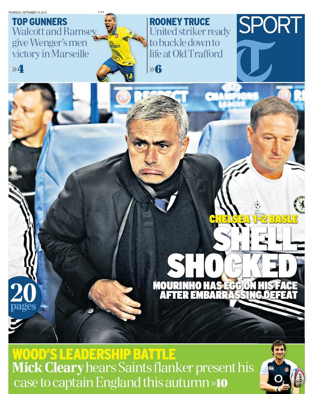 Mourinho Daily Telegraph