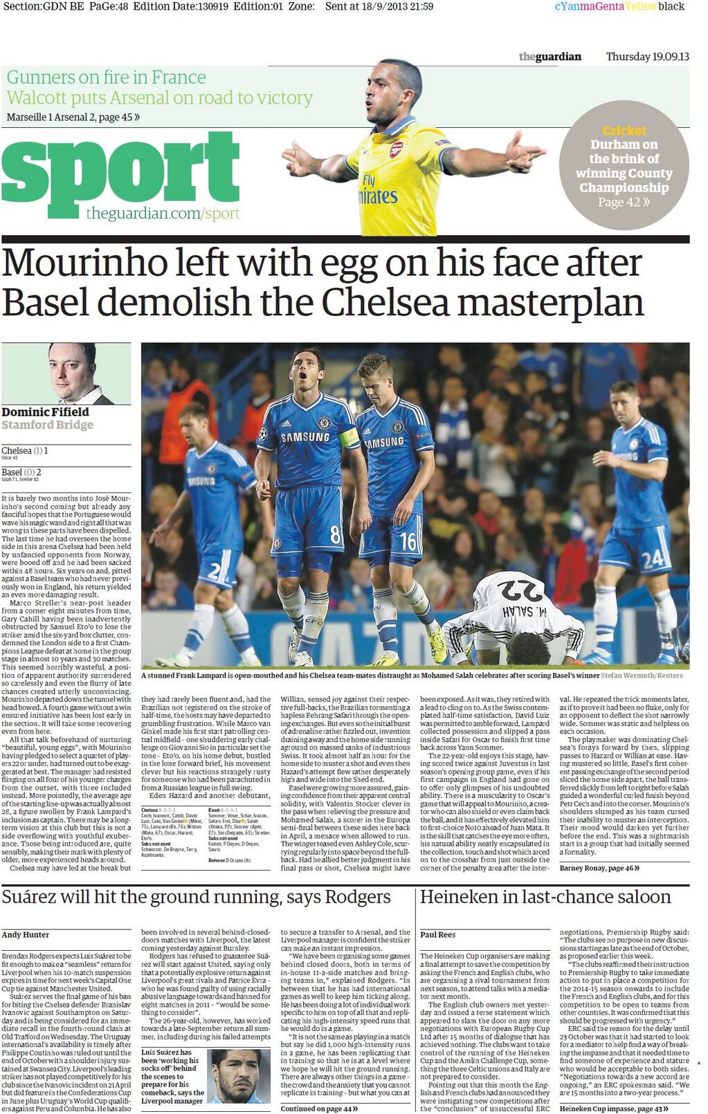 Guardian back page