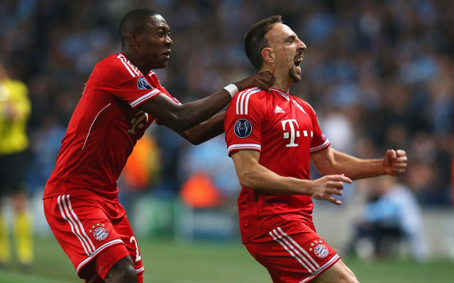 David Alaba Franck Ribery Bayern Munich