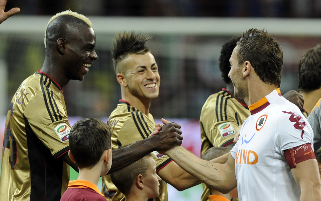 Francesco Totti + Mario Balotelli Roma + AC Milan