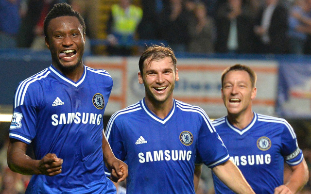 Jon Obi Mikel Branislav Ivanovic John Terry Chelsea