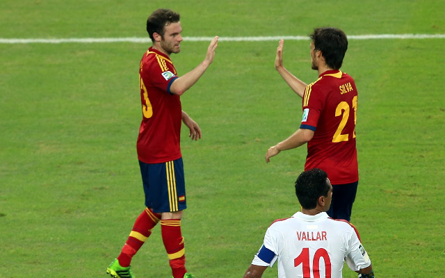 Juan Mata David Silva Spain